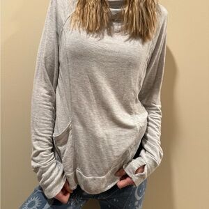 Yogalicious Light Gray Women's Sweatshirt